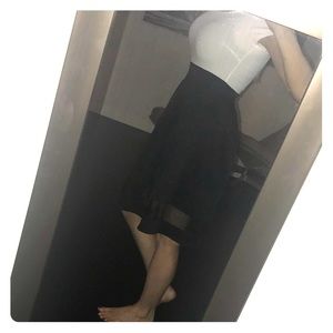 NEW Black and white dress with mesh see thru panel